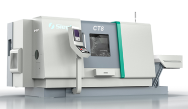 CT8   CT系列萬(wàn)能車(chē)削中心在小批量加工和中等批量加工方面表現(xiàn)卓越，因其新增加了副主軸，動(dòng)力刀具和Y軸等擴(kuò)展配置，使得CT系列萬(wàn)能車(chē)削中心能夠完成高要求的全套車(chē)銑復(fù)合復(fù)雜加工應(yīng)用。此外，CT系列萬(wàn)能車(chē)削中心集成式電主軸和快速轉(zhuǎn)換的伺服動(dòng)力刀塔，將輔助加工時(shí)間縮短了25%，從而相應(yīng)提高了生產(chǎn)率和經(jīng)濟(jì)效益。